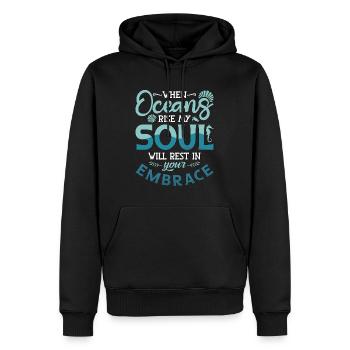Freitaucher Tauchen Apnoe Freitauchen Geschenk - Männer Premium Bio Hoodie - Schwarz - Vorne - Nico (187cm)
