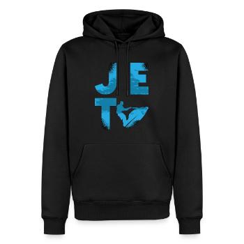Jetski Wassersport Sommer Urlaub Coole Geschenk - Männer Premium Bio Hoodie - Schwarz - Vorne - Nico (187cm)