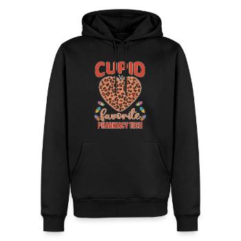 Technicien en pharmacie Technicien en pharmacie Cadeau - Sweat à capuche Premium bio Homme - noir - Devant - Nico (187cm)
