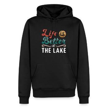 Wakeboard Wakeboarder Wakeboard Wake Cadeau - Sweat à capuche Premium bio Homme - noir - Devant - Nico (187cm)