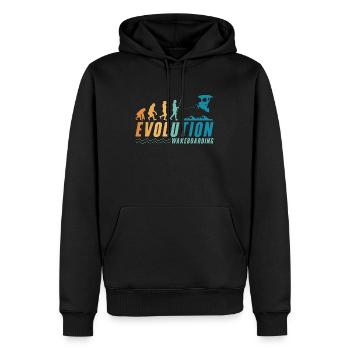 Wakeboard Wakeboarder Wakeboarding Cadeau - Sweat à capuche Premium bio Homme - noir - Devant - Nico (187cm)