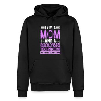 Dialysis Technician Dialysis Nephrology Gift - Men’s Premium Organic Hoodie - black - Front - Nico (187cm)
