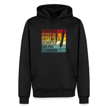Dialysis Technician Nephrology Dialysis Gift - Men’s Premium Organic Hoodie - black - Front - Nico (187cm)