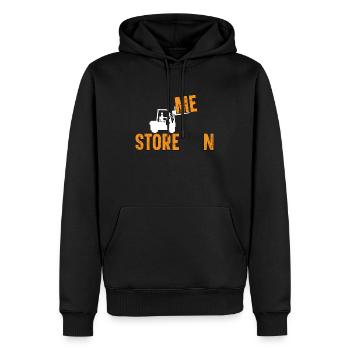 Conducteur de chariot élévateur Chariot élévateur Cool Cadeau - Sweat à capuche Premium bio Homme - noir - Devant - Nico (187cm)
