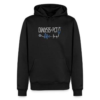 Dialysis Dialysis Technician Cool Nephrology Gift - Men’s Premium Organic Hoodie - black - Front - Nico (187cm)