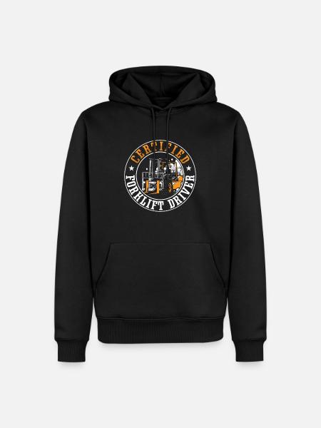 Staplerfahrer Stapler Coole Gabelstapler Geschenk - Männer Premium Bio Hoodie - Schwarz