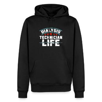 Néphrologie Cool Dialyse Dialyse Dialyse Technicien Cadeau - Sweat à capuche Premium bio Homme - noir - Devant - Nico (187cm)
