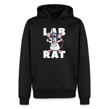Laboratory Laboratory Technician Lab Rat Science Gift - Men’s Premium Organic Hoodie - black - Front - Nico (187cm)