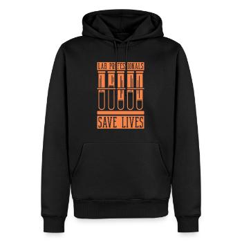 Labortechniker Wissenschaft Lab Tech Geschenk - Männer Premium Bio Hoodie - Schwarz - Vorne - Nico (187cm)