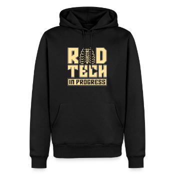 Radiology X-ray Technician X-ray Doctor Gift - Men’s Premium Organic Hoodie - black - Front - Nico (187cm)