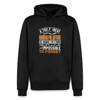 Chiropraktik Physio Chiropraktiker Cool Geschenk - Männer Premium Bio Hoodie - Schwarz - Vorne - Nico (187cm)
