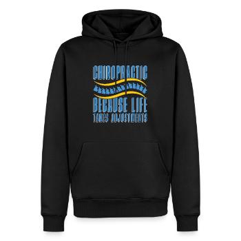 Chiropraktik Physio Chiropraktiker Cool Geschenk - Männer Premium Bio Hoodie - Schwarz - Vorne - Nico (187cm)