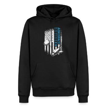 Aerospace Engineer Engineering Space Rocket - Männer Premium Bio Hoodie - Schwarz - Vorne - Nico (187cm)