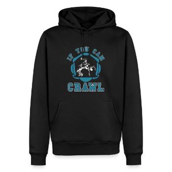 Attrapez la lutte si vous pouvez ramper combat de lutteur - Sweat à capuche Premium bio Homme - noir - Devant - Nico (187cm)