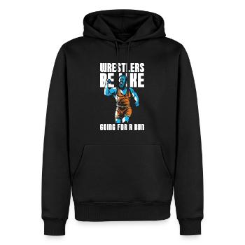 Catch Wrestling Wrestlers Be Like Going Wrestler - Männer Premium Bio Hoodie - Schwarz - Vorne - Nico (187cm)