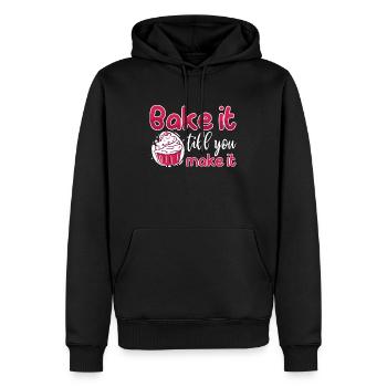 Boulanger cuire jusqu’à ce que vous le fassiez Cuire gâteau de boulangerie - Sweat à capuche Premium bio Homme - noir - Devant - Nico (187cm)