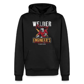 Welder Fixing Engineer's Welding Career Weld Iron - Men’s Premium Organic Hoodie - black - Front - Nico (187cm)