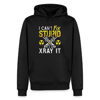 Radiologue Je ne peux pas réparer une radiologie stupide Radiologie - Sweat à capuche Premium bio Homme - noir - Devant - Nico (187cm)