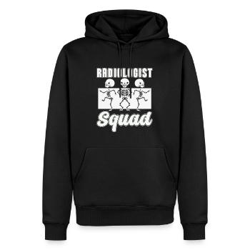 Radiologue Squad Radiologie Radiographie Rad Tech Radiographie - Sweat à capuche Premium bio Homme - noir - Devant - Nico (187cm)