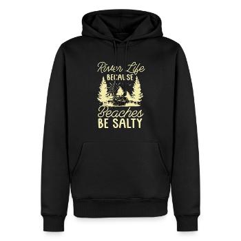 Rafting River Life Because Beaches Kayak Paddling - Männer Premium Bio Hoodie - Schwarz - Vorne - Nico (187cm)