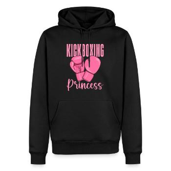 Kickboxing Princess Kickboxer Boxing Fighter Fight - Männer Premium Bio Hoodie - Schwarz - Vorne - Nico (187cm)