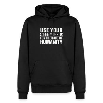 Wing Chun Use Your Martial Skill Fighter Fighters - Männer Premium Bio Hoodie - Schwarz - Vorne - Nico (187cm)
