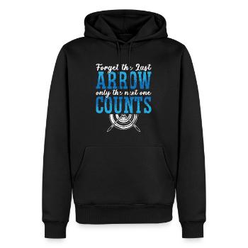 Archery Forget The Last Arrow Bow Shooting Archer - Männer Premium Bio Hoodie - Schwarz - Vorne - Nico (187cm)