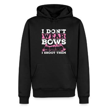 Tir à l’arc Je ne porte pas arrow Shooting Arbalète Archer - Sweat à capuche Premium bio Homme - noir - Devant - Nico (187cm)