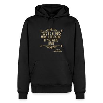 Historien Vous seriez tellement Historiens de l’équipe d’histoire - Sweat à capuche Premium bio Homme - noir - Devant - Nico (187cm)