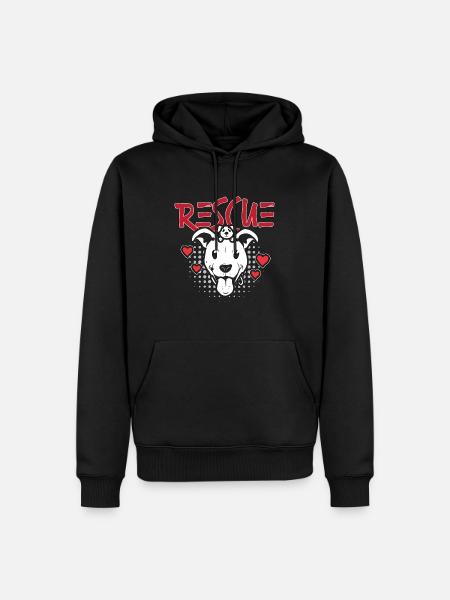 Animal Rescue Rescue Animal Shelter Animal Rescuer - Männer Premium Bio Hoodie - Schwarz
