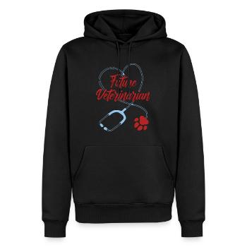 Veterinary Future Veterinarian Doctor Veterinarian - Männer Premium Bio Hoodie - Schwarz - Vorne - Nico (187cm)