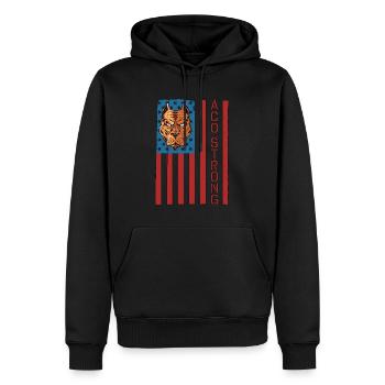 Animal Officer ACO Strong Police Animal Officer - Sweat à capuche Premium bio Homme - noir - Devant - Nico (187cm)
