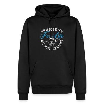 Greyhound Racing Un chien est pour les animaux de compagnie Greyhound Racer - Sweat à capuche Premium bio Homme - noir - Devant - Nico (187cm)