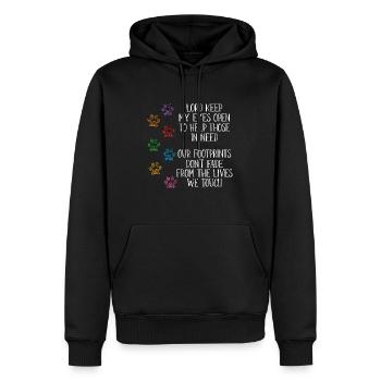 Abandoned Pets Lord Keep My Shelters Animal Lover - Männer Premium Bio Hoodie - Schwarz - Vorne - Nico (187cm)