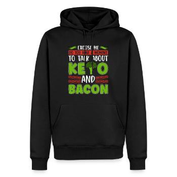 Ketogenic Diet Excuse Me Do You Ketosis Keto Lover - Männer Premium Bio Hoodie - Schwarz - Vorne - Nico (187cm)
