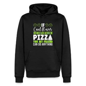 Low Carb Diet If Cauliflower Can Healthy Lifestyle - Männer Premium Bio Hoodie - Schwarz - Vorne - Nico (187cm)