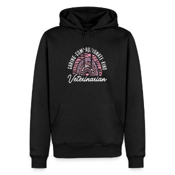 Veterinary Caring Compassionate Pet Vet Technician - Männer Premium Bio Hoodie - Schwarz - Vorne - Nico (187cm)