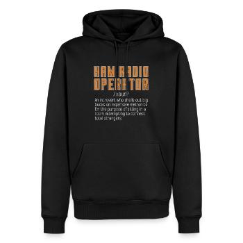 Ham Radio Operator An Introvert Who Amateur Radio - Männer Premium Bio Hoodie - Schwarz - Vorne - Nico (187cm)