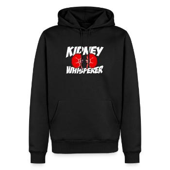 Technicien en dialyse Néphrologue Kidney Whisperer - Sweat à capuche Premium bio Homme - noir - Devant - Nico (187cm)