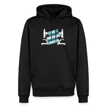Technicien de laboratoire Un professionnel de laboratoire sauve un laboratoire - Sweat à capuche Premium bio Homme - noir - Devant - Nico (187cm)