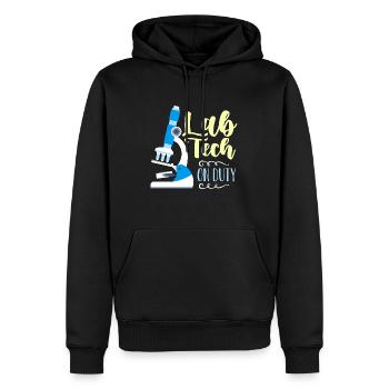 Lab Technician Lab Tech On Duty Medical Healthcare - Men’s Premium Organic Hoodie - black - Front - Nico (187cm)