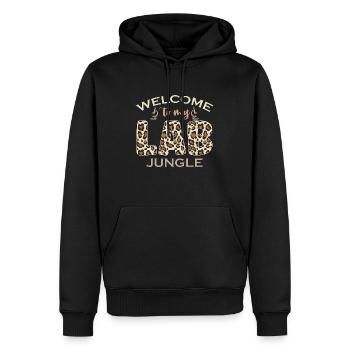 Technicien de laboratoire Bienvenue dans mon laboratoire clinique - Sweat à capuche Premium bio Homme - noir - Devant - Nico (187cm)