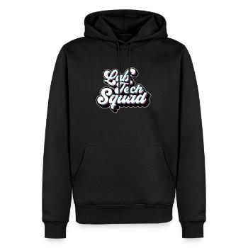 Technicien de laboratoire Laboratoire technique Laboratoire clinique - Sweat à capuche Premium bio Homme - noir - Devant - Nico (187cm)