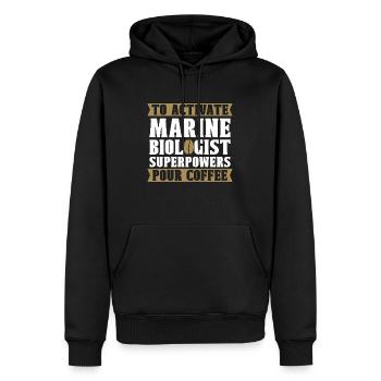 Marine Biology To Activate Marine Science Animals - Männer Premium Bio Hoodie - Schwarz - Vorne - Nico (187cm)