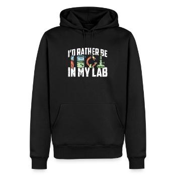 Lab Technician I'd Rather Be In Healthcare Medical - Men’s Premium Organic Hoodie - black - Front - Nico (187cm)