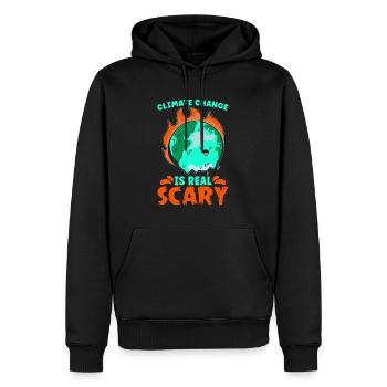 Climate Change Is Real Awareness Climate Activist - Männer Premium Bio Hoodie - Schwarz - Vorne - Nico (187cm)