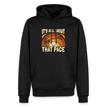 Horse Racing It's All About Equines Horse Racer - Männer Premium Bio Hoodie - Schwarz - Vorne - Nico (187cm)