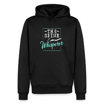 Chiropractic The Spine Whisperer Physical Therapy - Men’s Premium Organic Hoodie - black - Front - Nico (187cm)