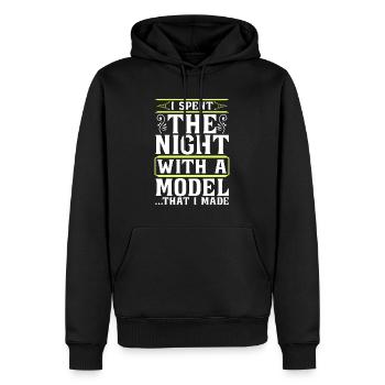 Architect Architects I Spent Night Architecture - Männer Premium Bio Hoodie - Schwarz - Vorne - Nico (187cm)