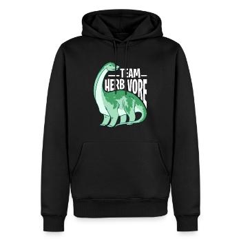 Vegan Diet Team Herbivore Alimentation saine sans viande - Sweat à capuche Premium bio Homme - noir - Devant - Nico (187cm)